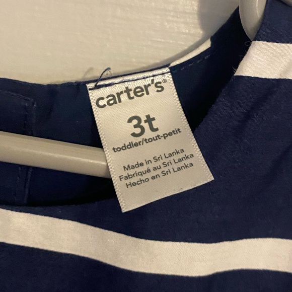 Blue Dress with pink bow - Picture 2 of 3